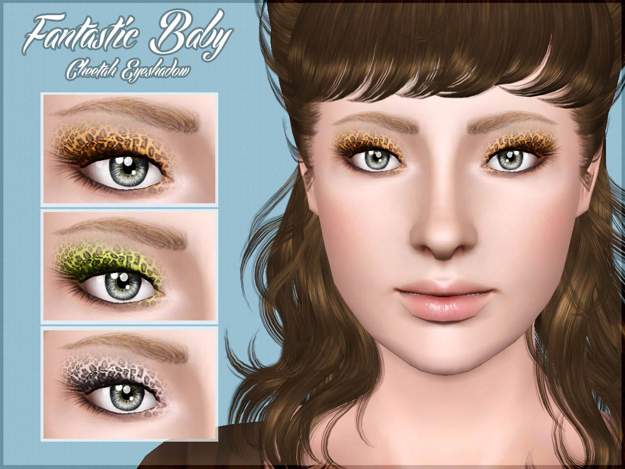 Cheetah Eye Makeup Mod The Sims Fantastic Ba Cheetah Eyeshadow Yaa