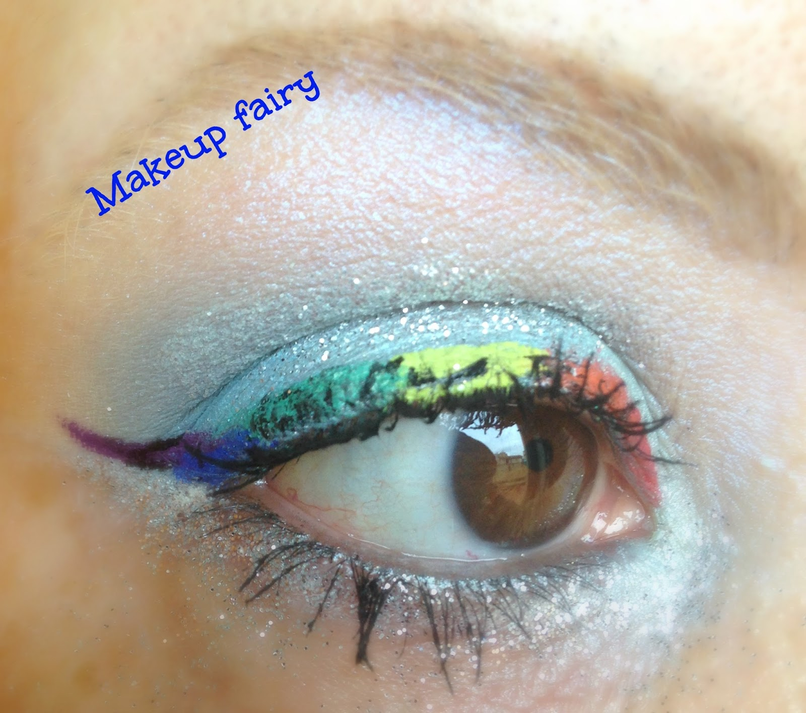 Cheetah Eye Makeup Tinklesmakeup Eye Makeup Look Rainbow Cheetah Liner