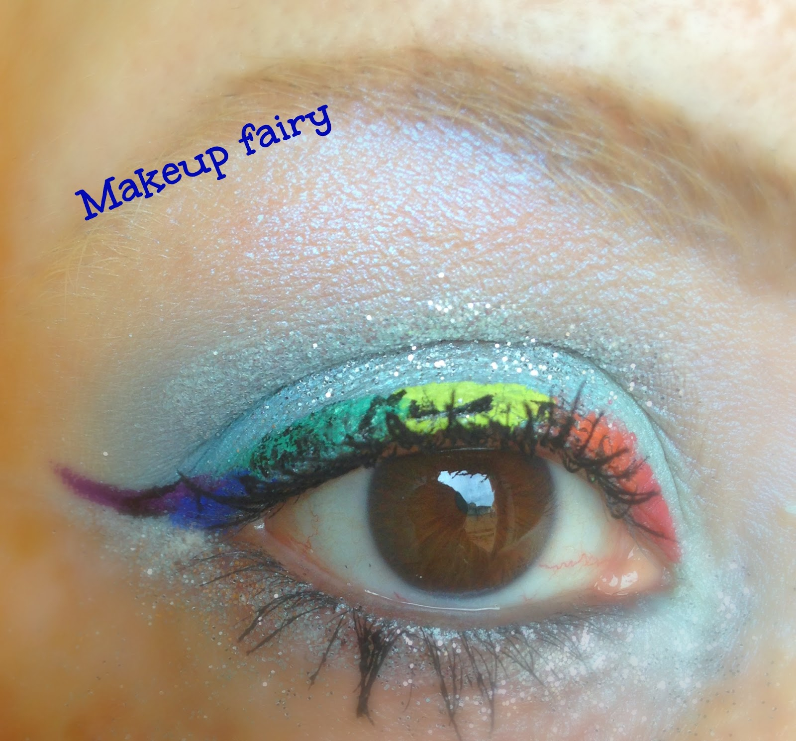 Cheetah Eye Makeup Tinklesmakeup Eye Makeup Look Rainbow Cheetah Liner