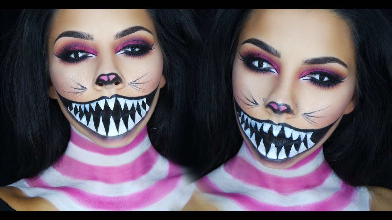 Cheshire Cat Eye Makeup Cheshire Cat Halloween Makeup Tutorial Tinakpromua Youtube
