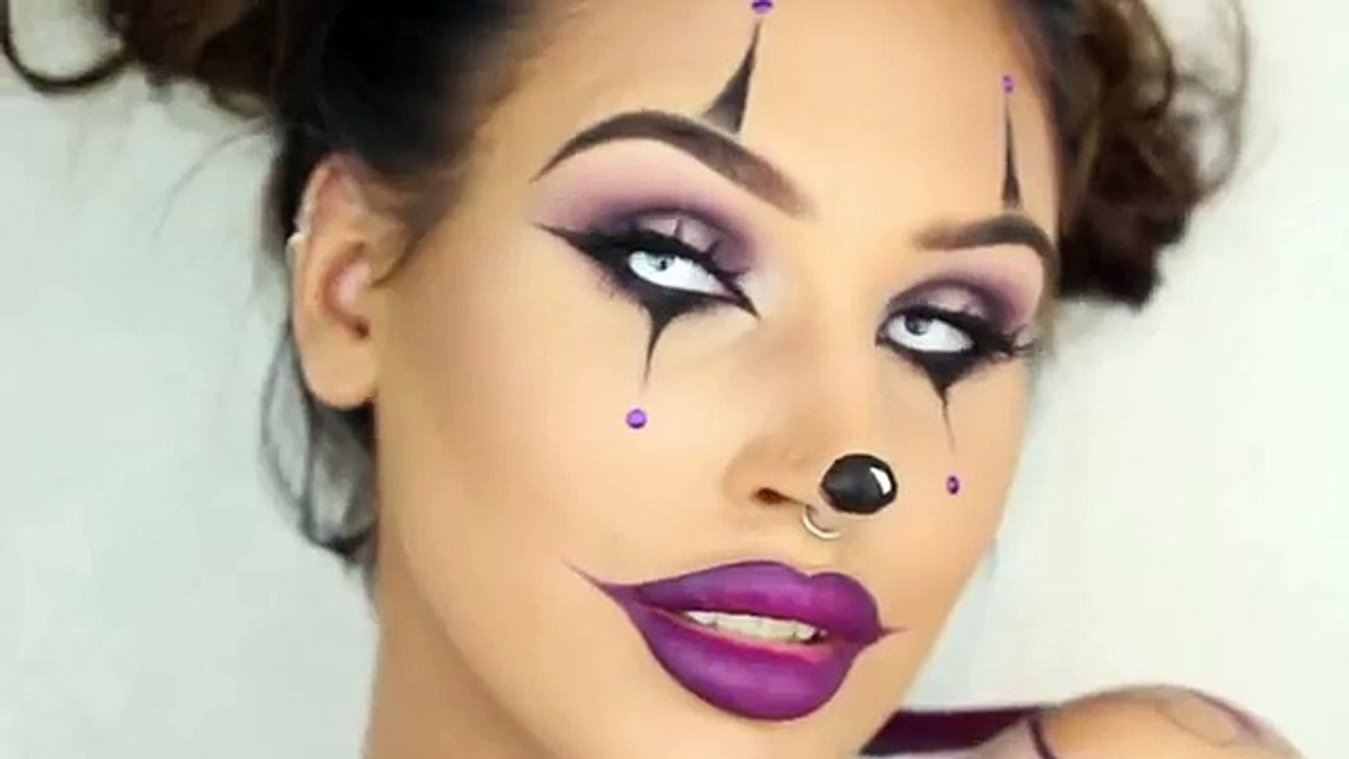 Clown Eye Makeup Creepy Clown Girl Halloween Makeup Tutorial Video Dailymotion