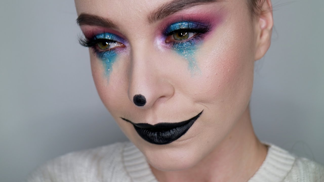 Clown Eye Makeup Halloween Makeup Tutorial Galaxy Clown Youtube