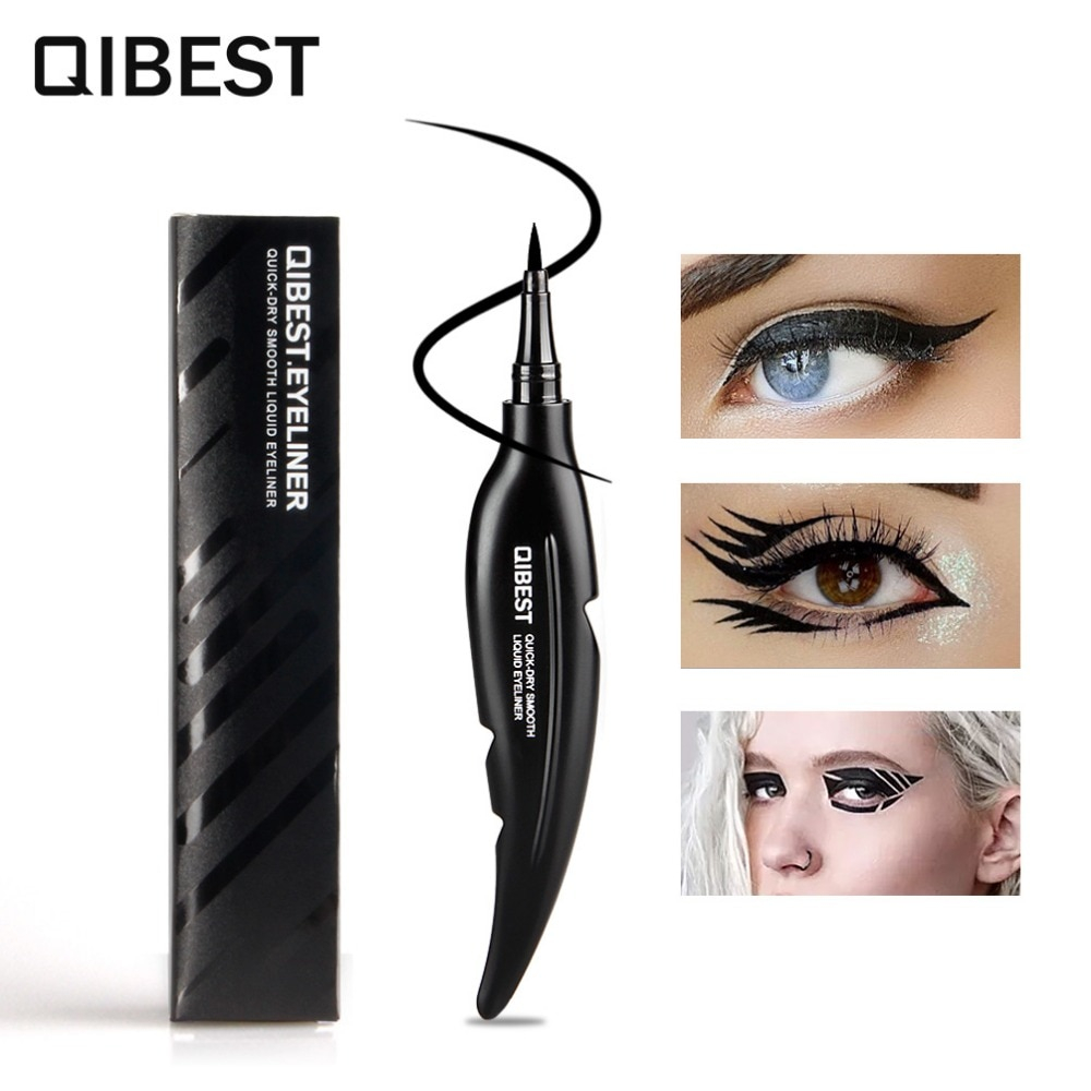 Cool Black Eye Makeup Qibest Brand Quick Dry Smooth Liquid Eyeliner Pen Pencil Cool Black