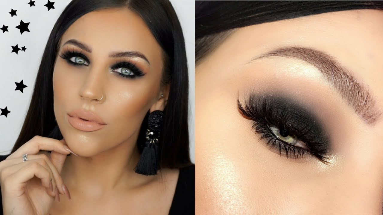 Cool Black Eye Makeup Super Simple Smokey Black Eye Holiday Makeup Ideas Youtube