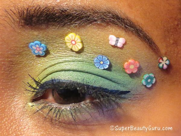 Crazy Eye Makeup Tutorial Floral Easter Spring Makeup Tutorial Using Fimo Crazy Makeup