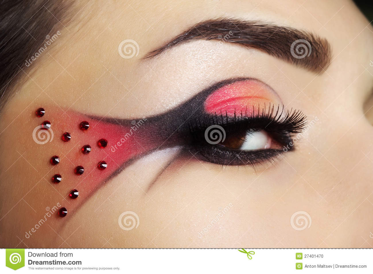 Creative Eye Makeup Creative Eye Make Up Stock Photo Image Of Eyebrow Shadows 27401470