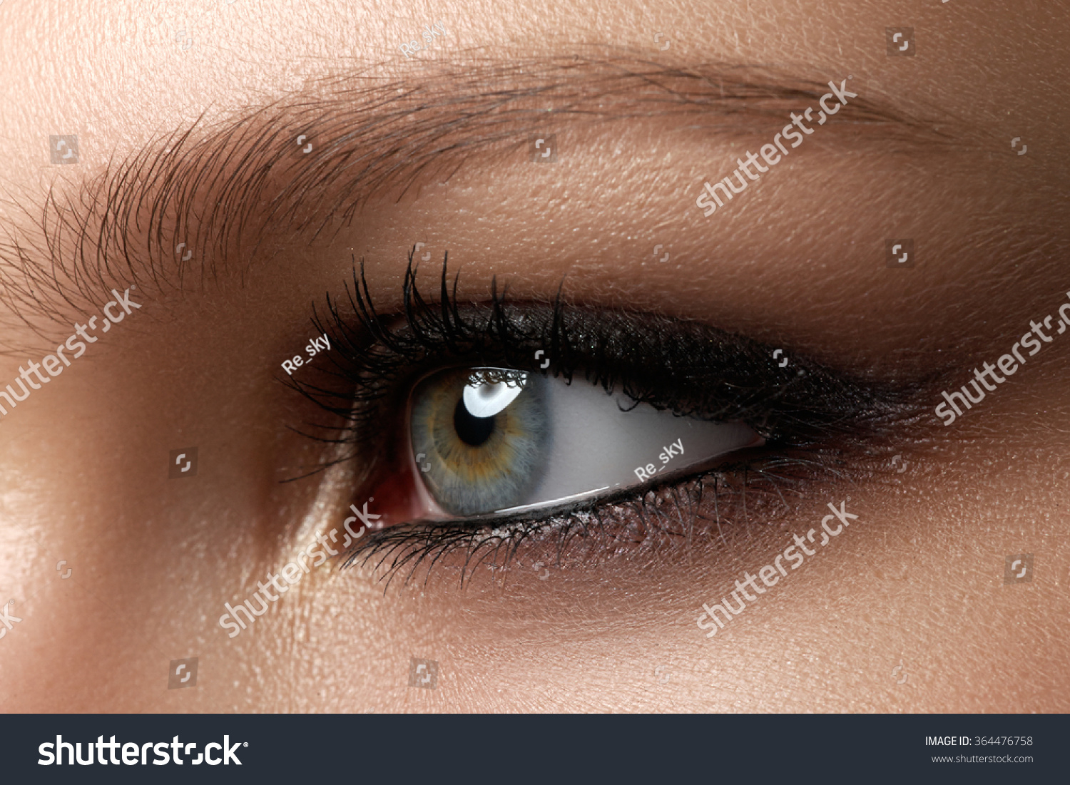 Creative Eye Makeup Creative Eye Makeup Fashionable Smoke Eyes Stock Photo Edit Now