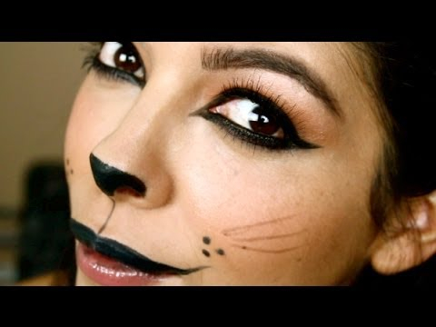 Cute Cat Eye Makeup Easy Halloween Makeup Tutorial Kitty Cat Youtube