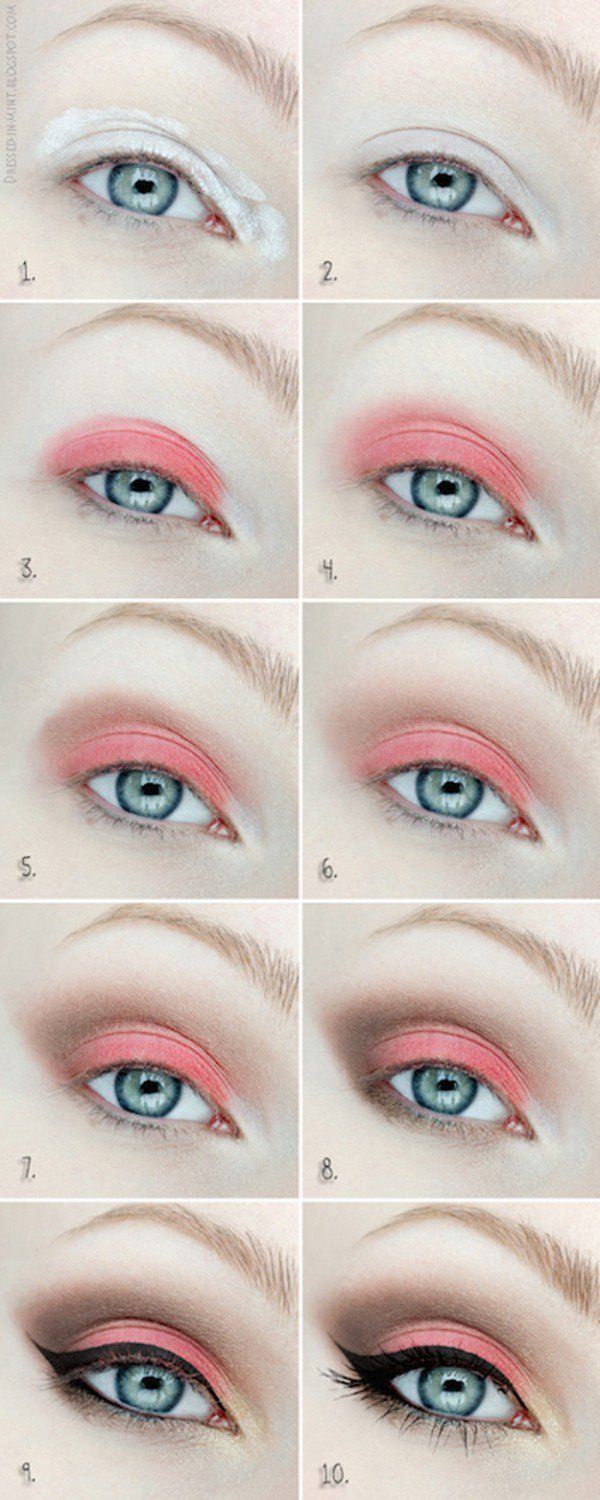 Cute Eye Makeup Ideas Best Ideas For Makeup Tutorials Cute Coral Eyeshadow Tutorial For