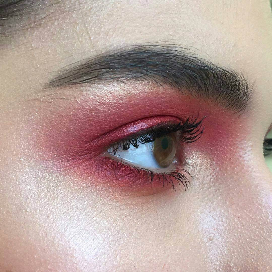 Cute Eye Makeup Ideas Easy And Cute Eye Makeup Of Red Color Fashmagg