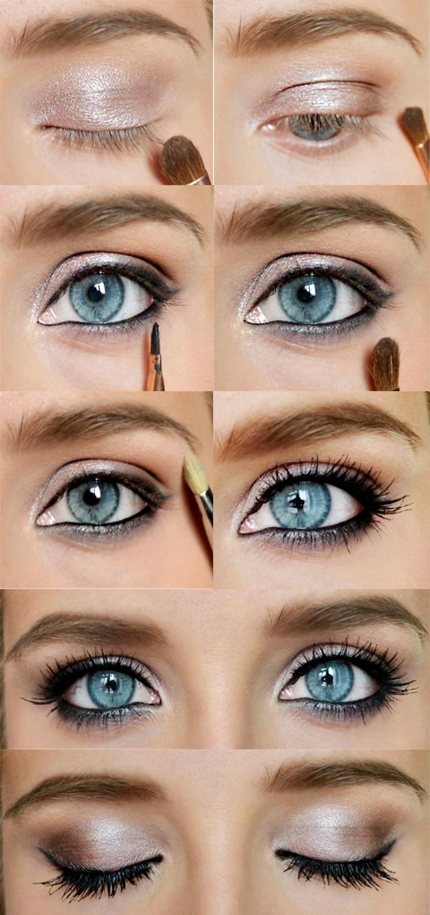 Cute Simple Makeup Ideas For Blue Eyes 12 Easy Step Step Makeup Tutorials For Blue Eyes Her Style Code
