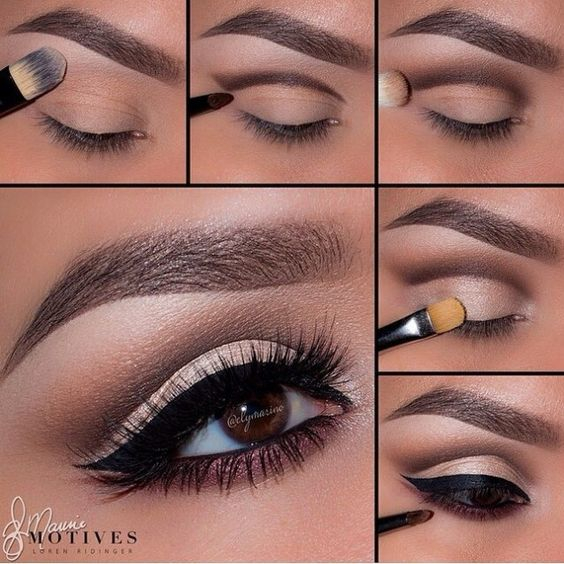 Dark Eye Makeup Step By Step 10 Quick Easy Step Step Smokey Eye Makeup Tutorials 2019