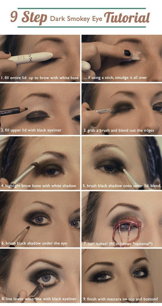 Dark Eye Makeup Step By Step 25 Easy And Dramatic Smokey Eye Tutorials This Season