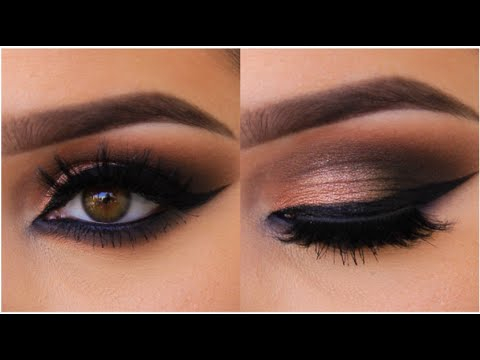 Dark Eye Makeup Step By Step Bronze Smokey Cat Eye Tutorial Youtube