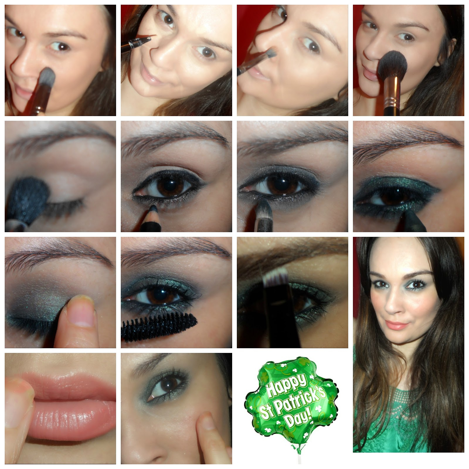 Day Party Eye Makeup Beautiful Me Plus You Easy Green Smokey Eye For The St Patricks