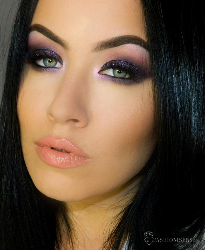 Deep Purple Eye Makeup Deep Purple Smokey Eye Makeup Tutorial Fashionisers