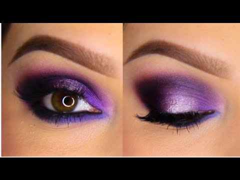 Deep Purple Eye Makeup Purple Smokey Eye Tutorial Youtube