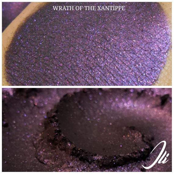 Deep Purple Eye Makeup Wrath Of The Xanthippe Dark Purple Eyeshadow Pigment Ili Etsy