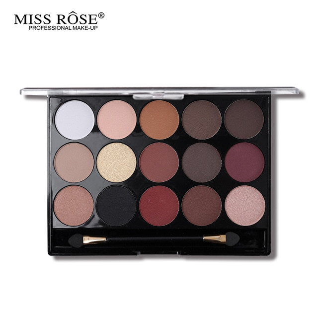 Diamond Eye Makeup Miss Rose Glitter Eye Makeup Palette 15 Color Matte Shimmer Diamond