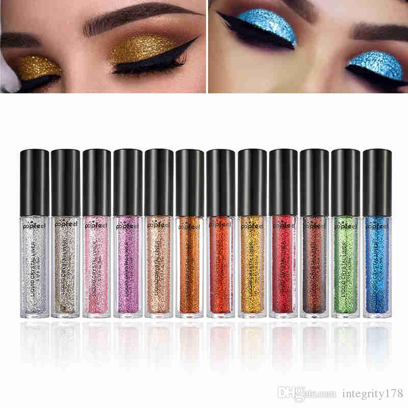 Diamond Eye Makeup Popfeel Liquid Diamond Eyeshadow Pearly Metallic Shinning Cream