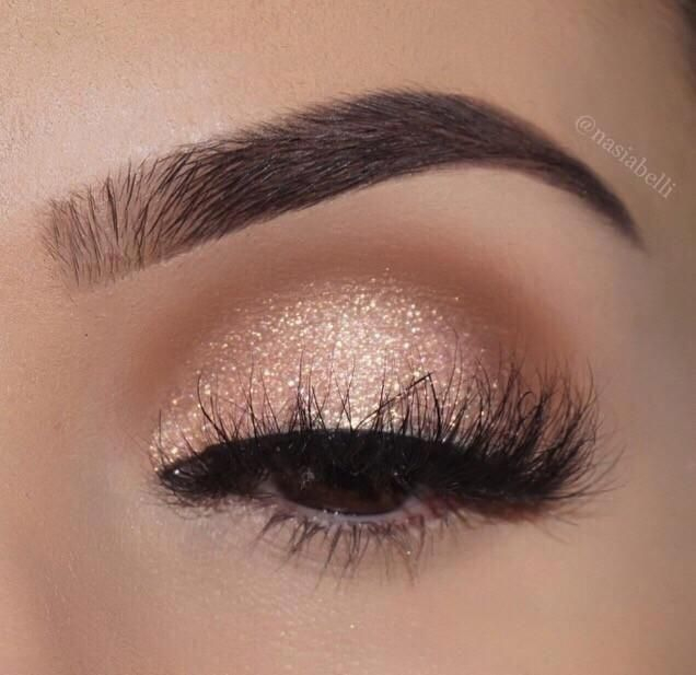 Different Eye Makeup Looks Prom Makeup Beautiful Gold Eye Makeup Look With Whispy Lashes Best