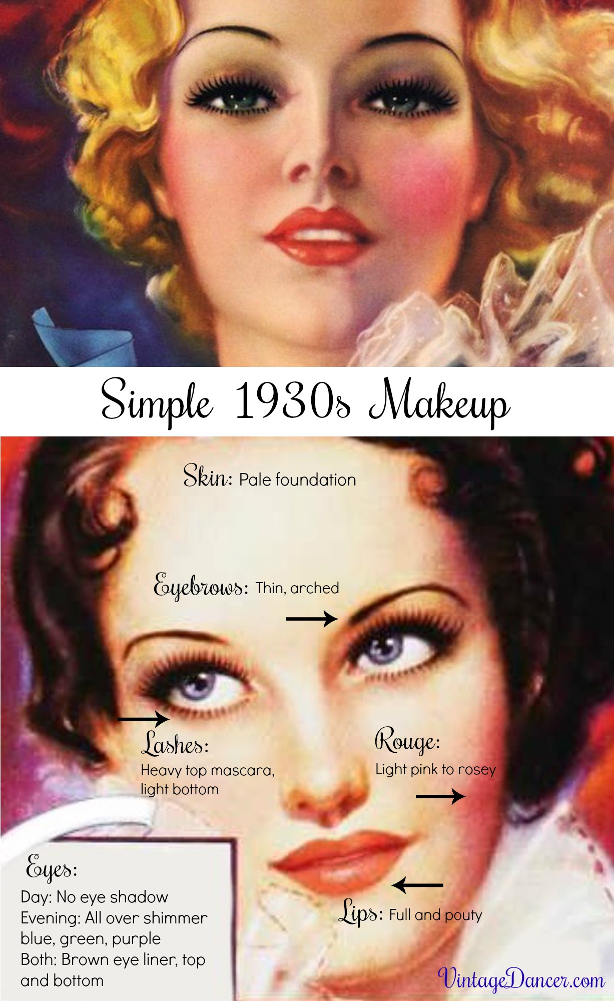 Easy Evening Eye Makeup Simple Natural 1930s Makeup Guide