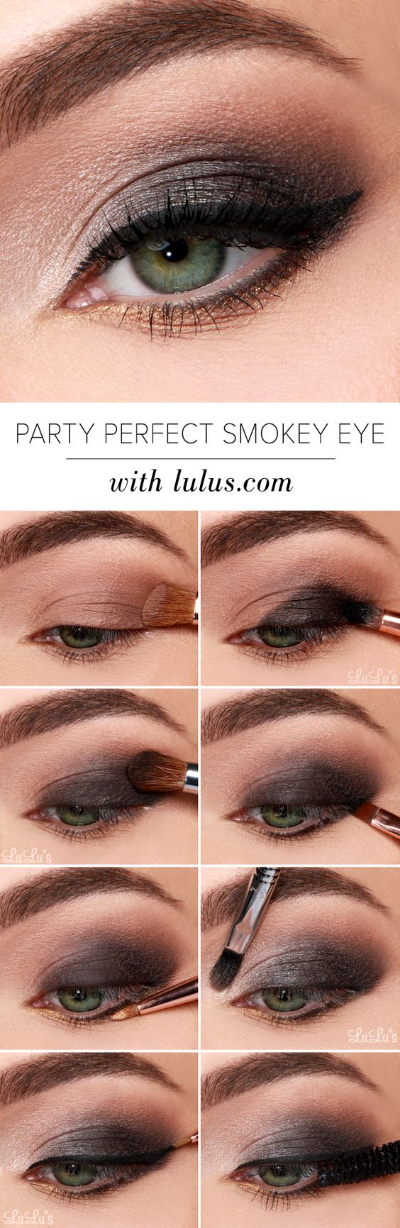 Easy Eye Makeup 10 Quick Easy Step Step Smokey Eye Makeup Tutorials 2019