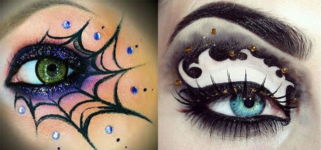 Easy Halloween Eye Makeup 15 Spooky Creepy Halloween Eye Make Up Trends Ideas 2015 Girlshue