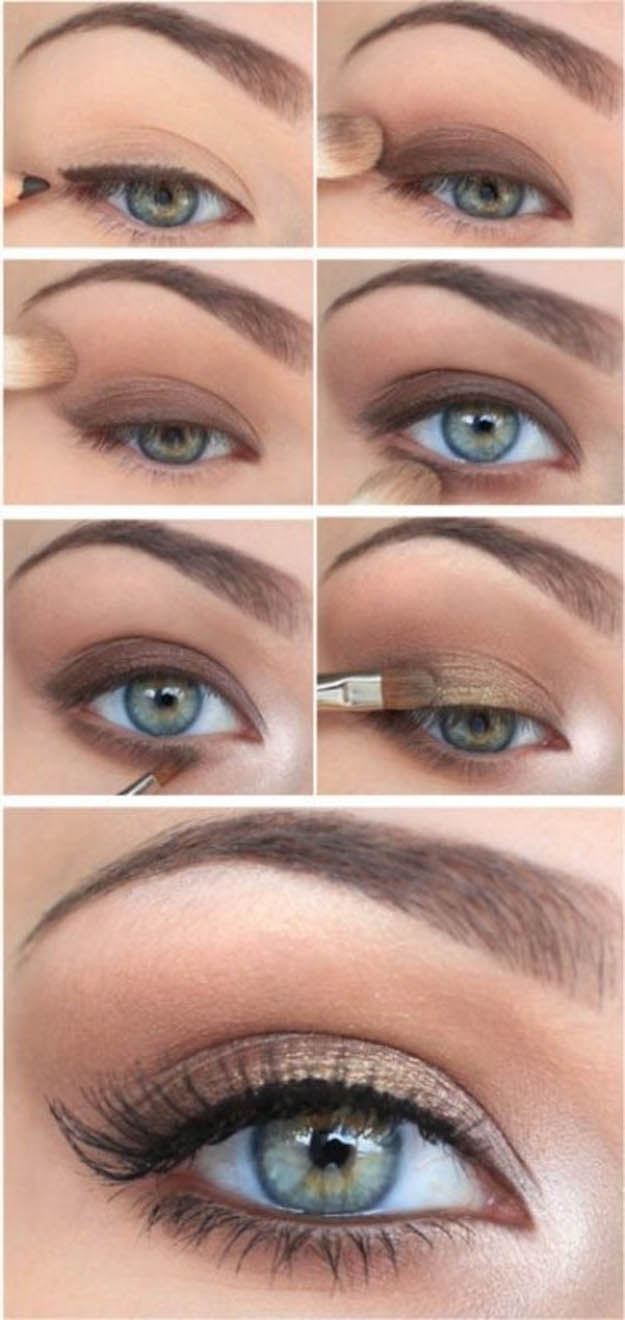 Everyday Makeup Ideas For Brown Eyes 10 Step Step Makeup Tutorials For Green Eyes Her Style Code