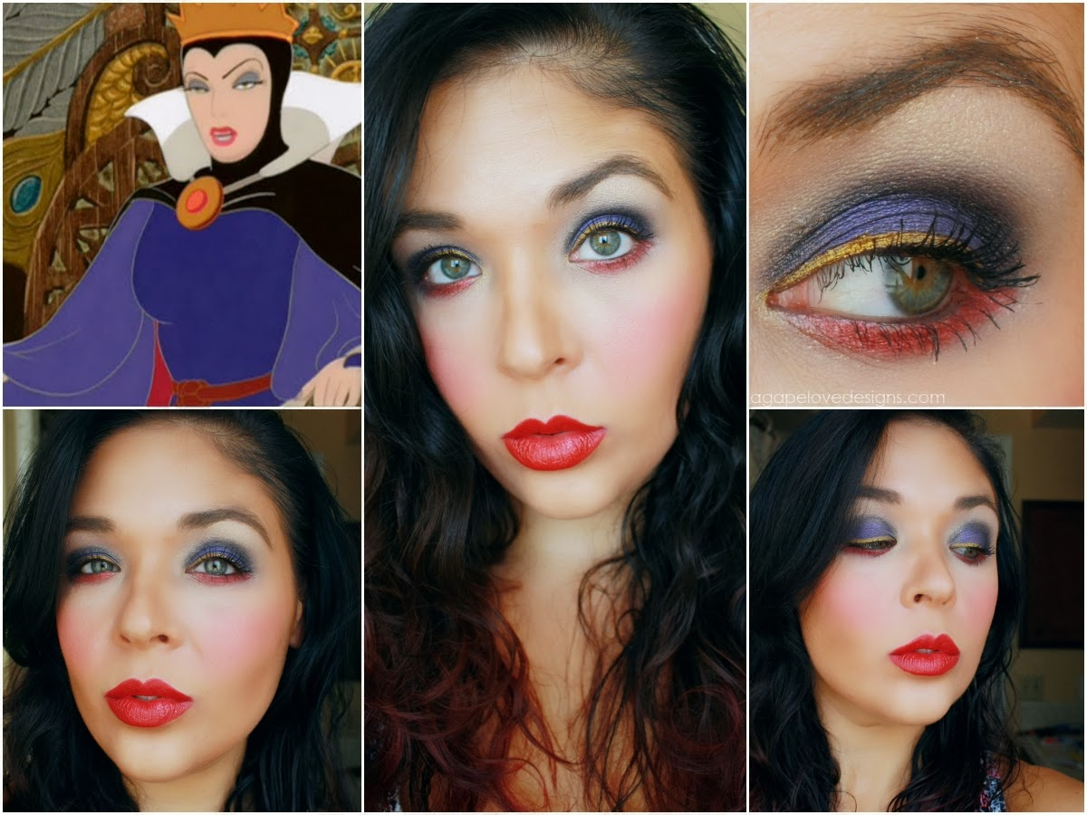 Evil Queen Eye Makeup Agape Love Designs Snow Whites Villain The Evil Queen Inspired Makeup