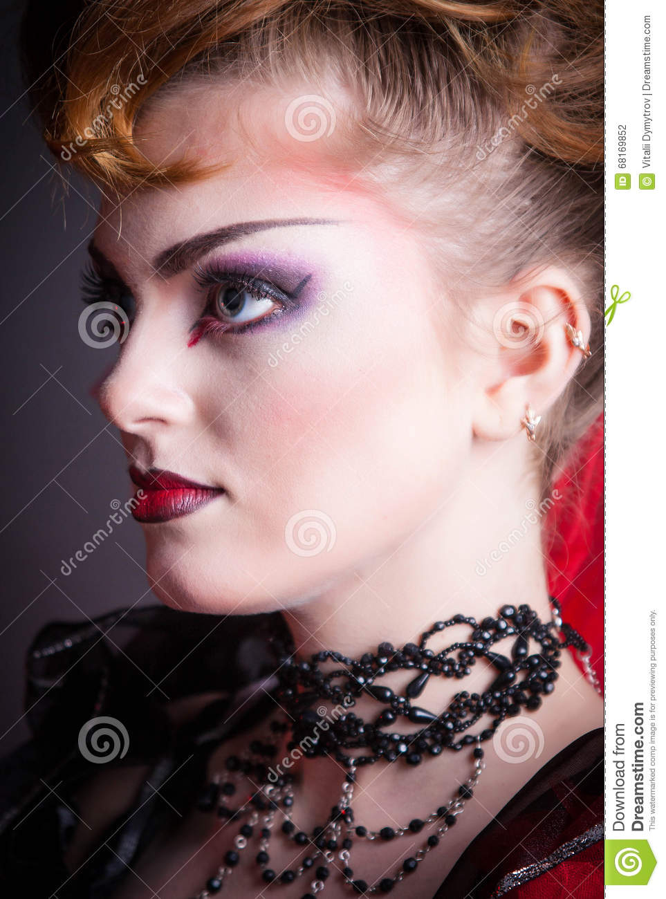 Evil Queen Eye Makeup Creative Makeup And Blood Image Of The Evil Queen Stock Photo