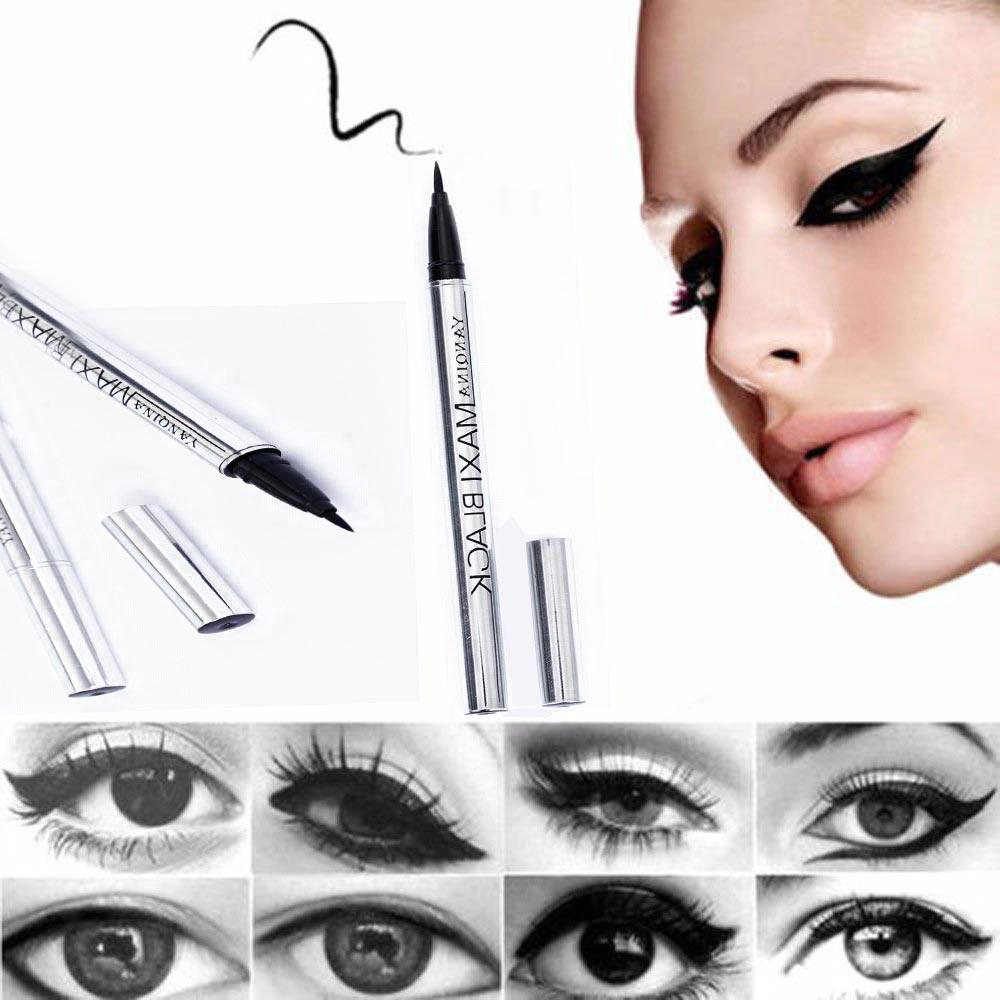 Extreme Eye Makeup New Women Ladies Extreme Black Liquid Eyeliner Waterproof Make Up