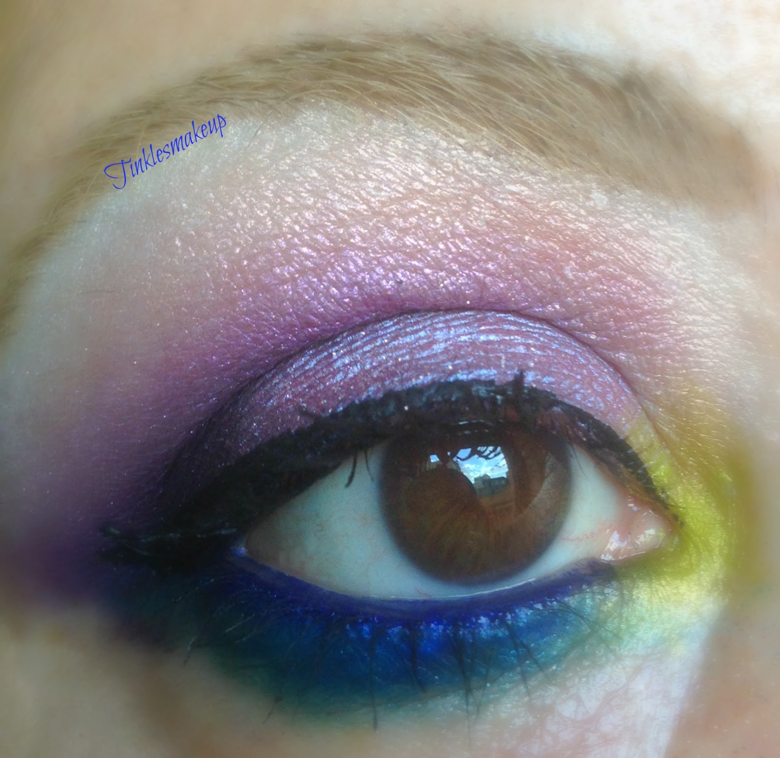 Extreme Eye Makeup Tinklesmakeup Eye Makeup Look Extreme Purple And Blue