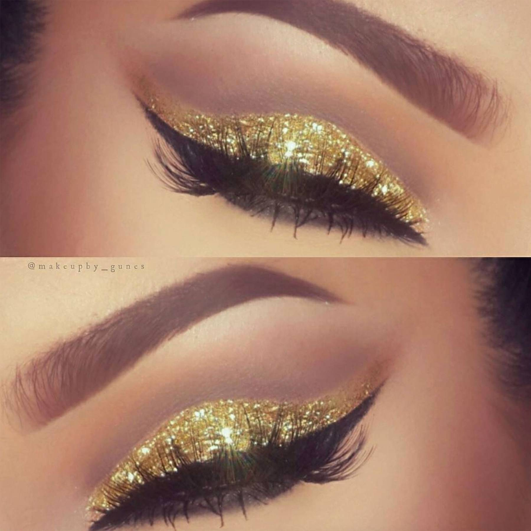 Eye Glitter Makeup Best Glitter Makeup Looks 2016 Instagram Inspiration Glamour Uk