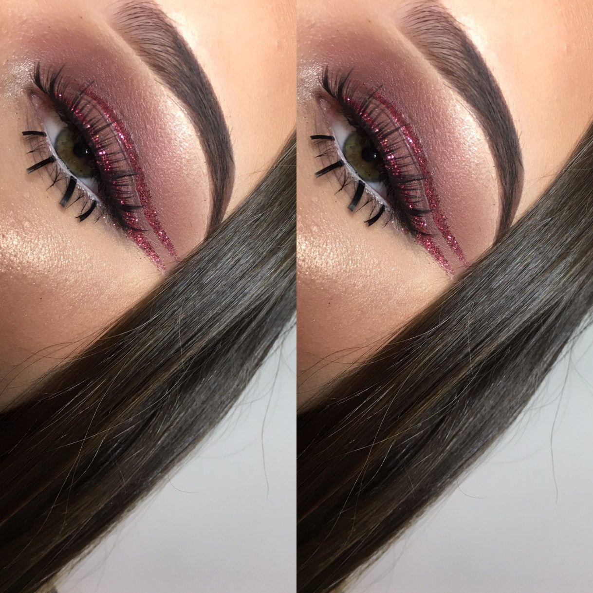 Eye Glitter Makeup Glitter Eye Glitter Makeup Eye Makeup Burgundy Eyes