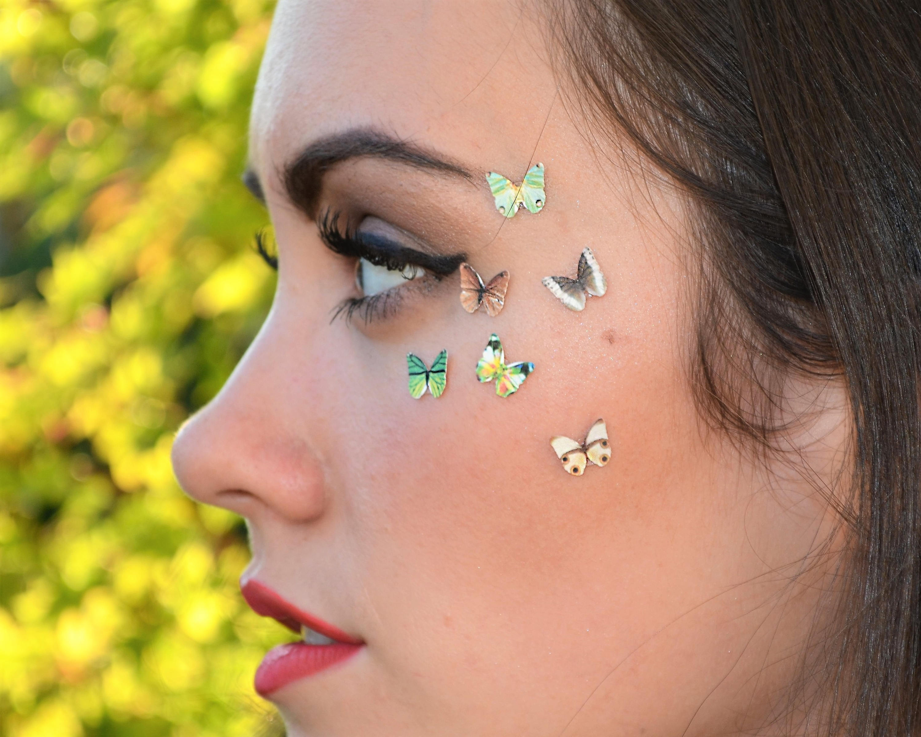 Eye Makeup Butterfly 3pcs Butterfly Eye Makeup Stickers Beauty Product Accessory Etsy