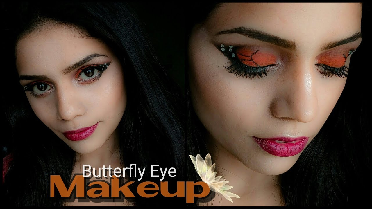Eye Makeup Butterfly Butterfly Wings Eyemakeup Tutorial In Hindi Shobhna Bhati
