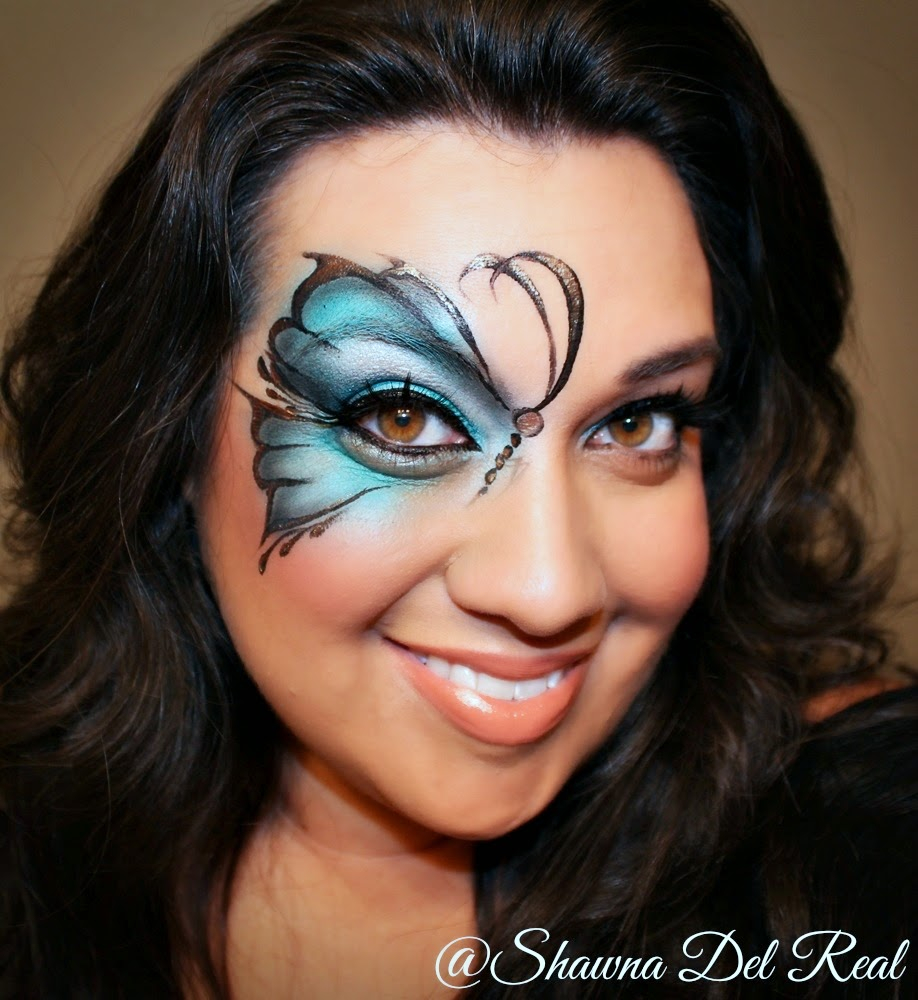 Eye Makeup Butterfly Shawna D Make Up Butterfly Airbrush Face Painting Tutorial