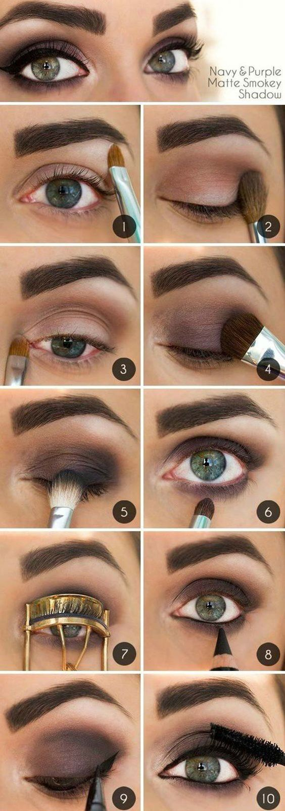 Eye Makeup For Blue Green Eyes And Brown Hair 10 Step Step Makeup Tutorials For Green Eyes Her Style Code