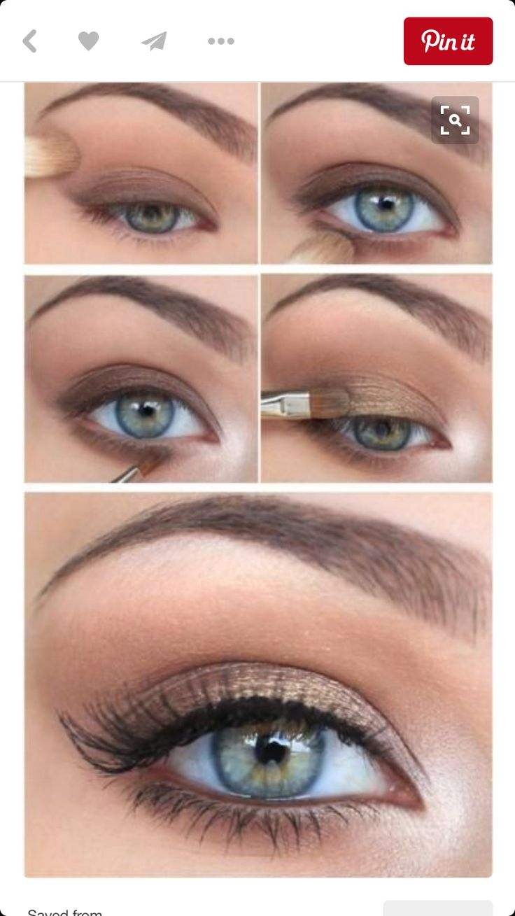 Eye Makeup For Blue Green Eyes And Brown Hair Best Ideas For Makeup Tutorials Soft Warm Brown And Golds Great