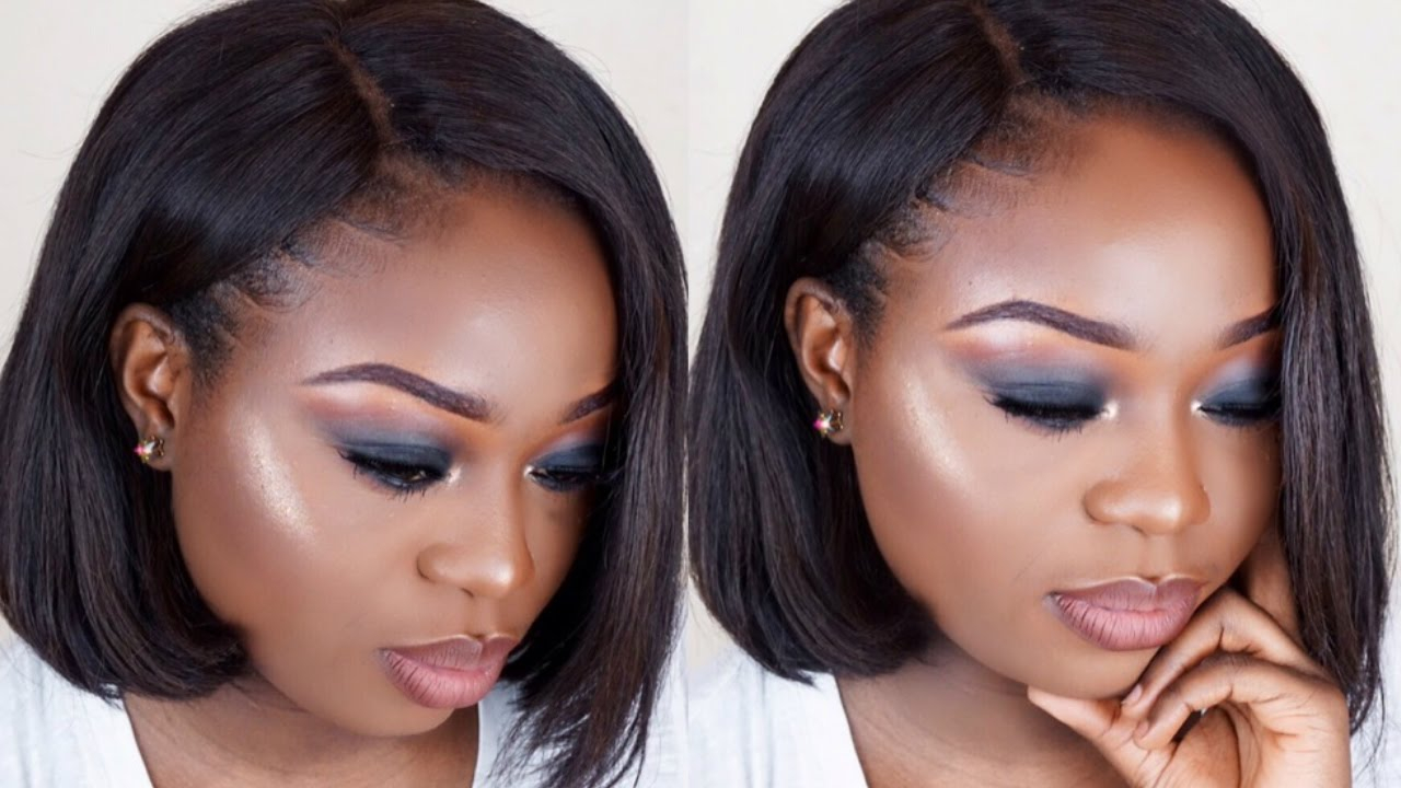 Eye Makeup For Brown Skin Easy Black Smokey Eye Makeup Tutorial For Dark Skin Youtube