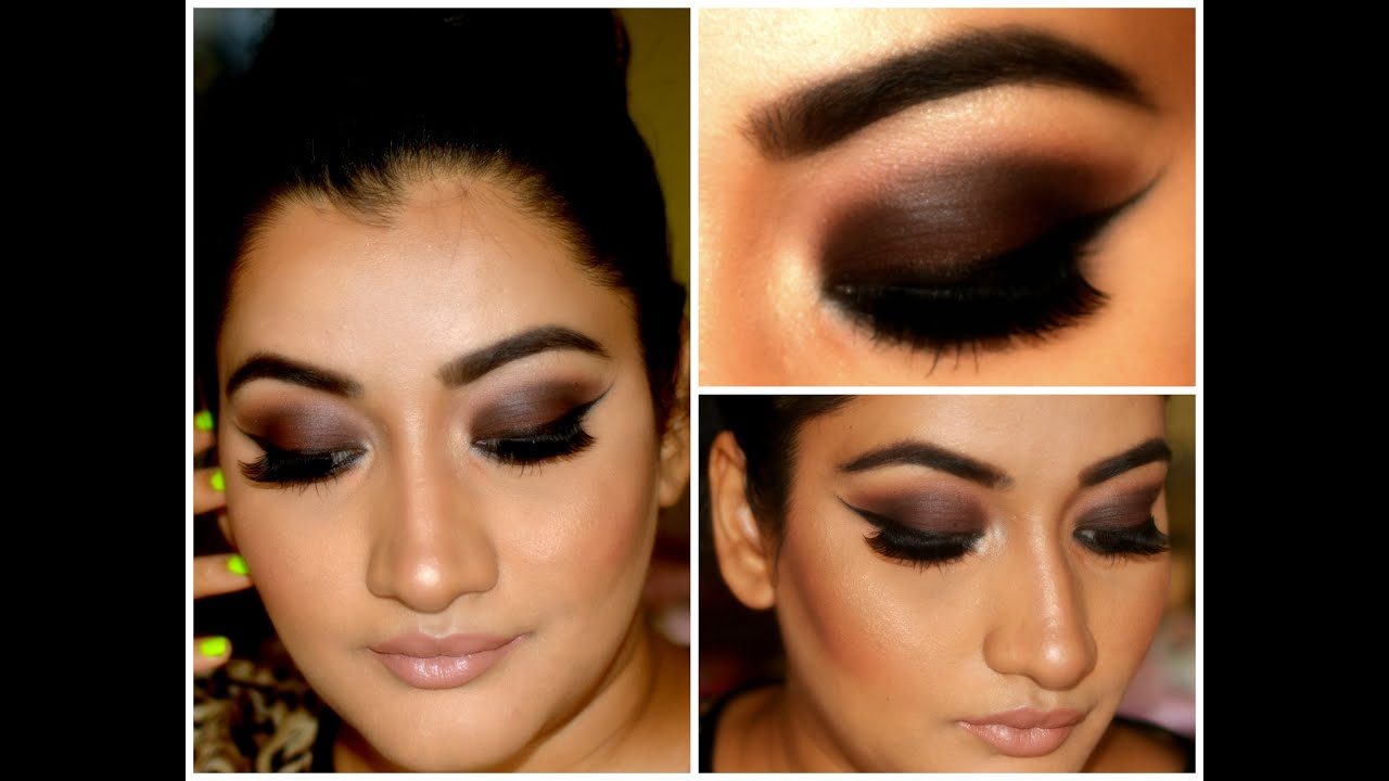 Eye Makeup For Dark Brown Eyes Dark Brown Smokey Eye Makeup Tutorial Youtube