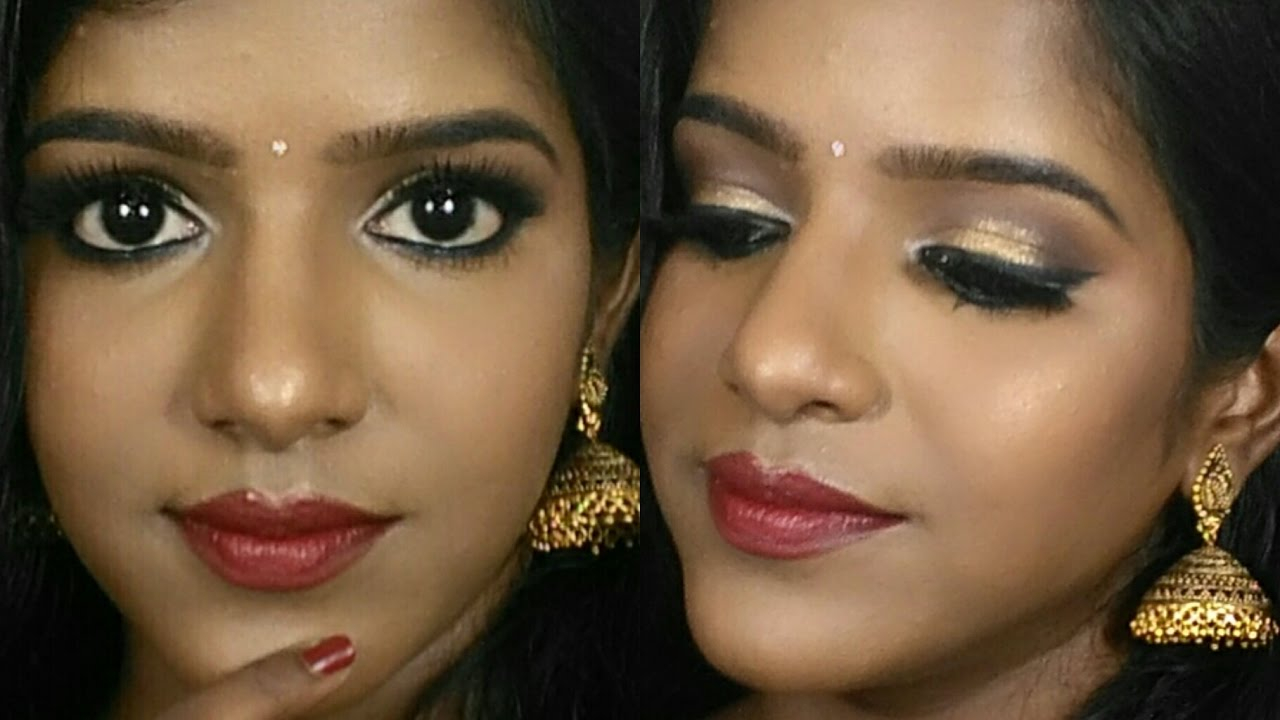 Eye Makeup For Dark Skin Tone Traditional Makeup Indian Style Makeup For Dark Skin Youtube