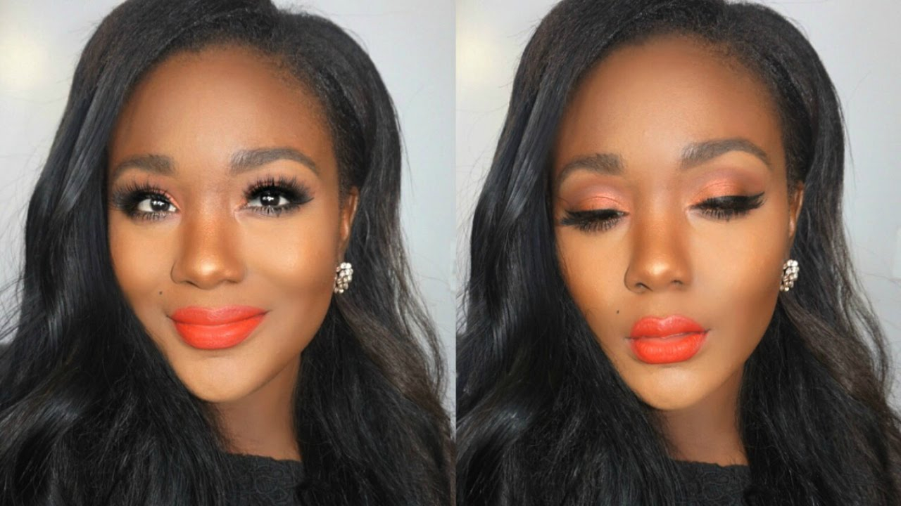 Eye Makeup For Orange Lips Spring 2016 Makeup Tutorial Orange Eyes Bold Orange Lips I Morphe