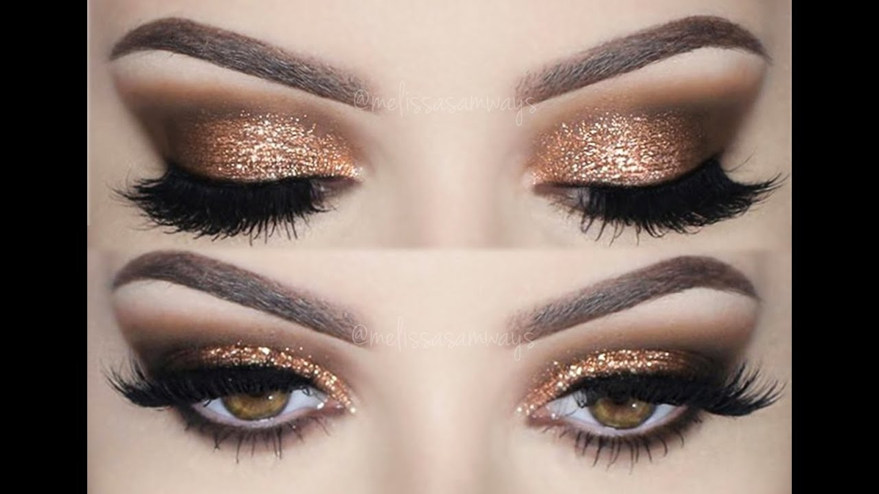 Eye Makeup For Prom Prom Make Up Tutorial Smokey Eyes And Glitter Melissa
