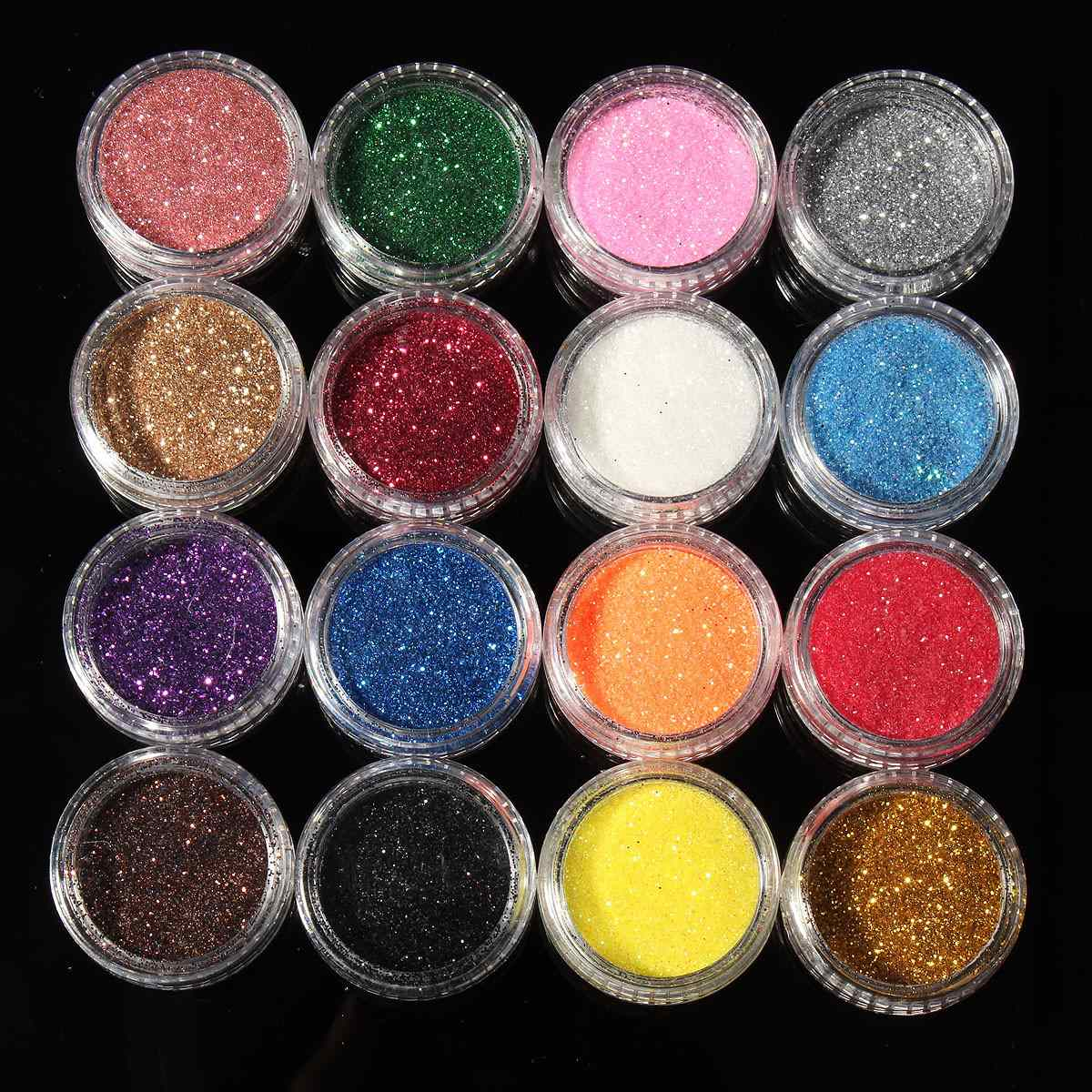 Eye Makeup Glitter Professional 16 Mixed Colors Glitter Eyeshadow Eye Shadow Makeup