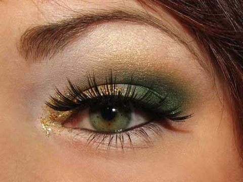 Eye Makeup Green And Gold Christmas Green And Gold Makeup Youtube