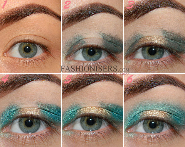 Eye Makeup Green And Gold Emerald Green Gold Makeup Tutorial Fashionisers