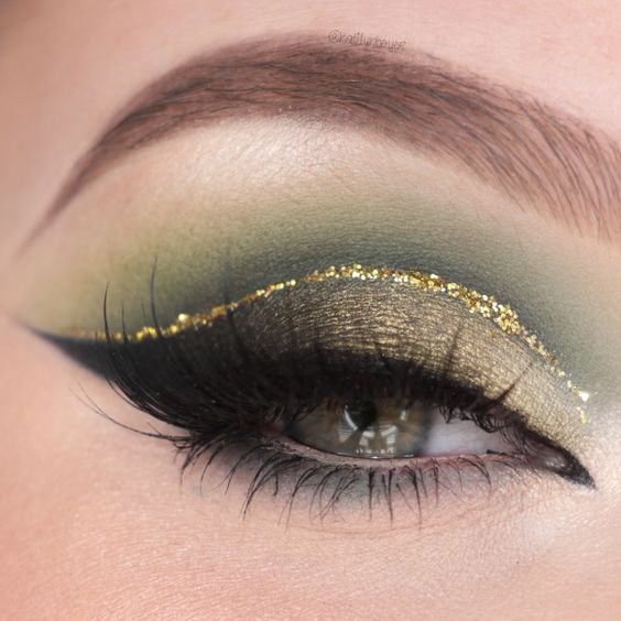 Eye Makeup Green And Gold Eye Makeup For Green Eyes Makeup Looks For Green Eyes