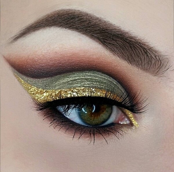 Eye Makeup Green And Gold Eyeshadow For Green Eyes The Ultimate Tutorials Beauty Essential